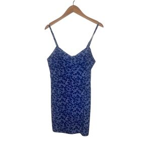 Y2K Ditzy Floral Blue Dress/Romper from Express